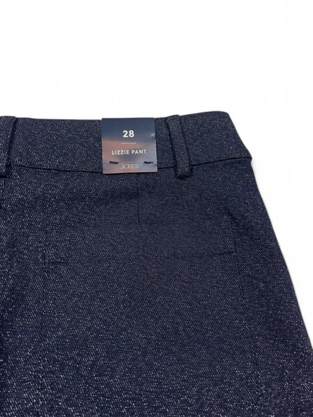 NWT! J. Crew Lizzie Pant Sparkle Blue Wide Leg Navy Blue Women’s Size 28 L30